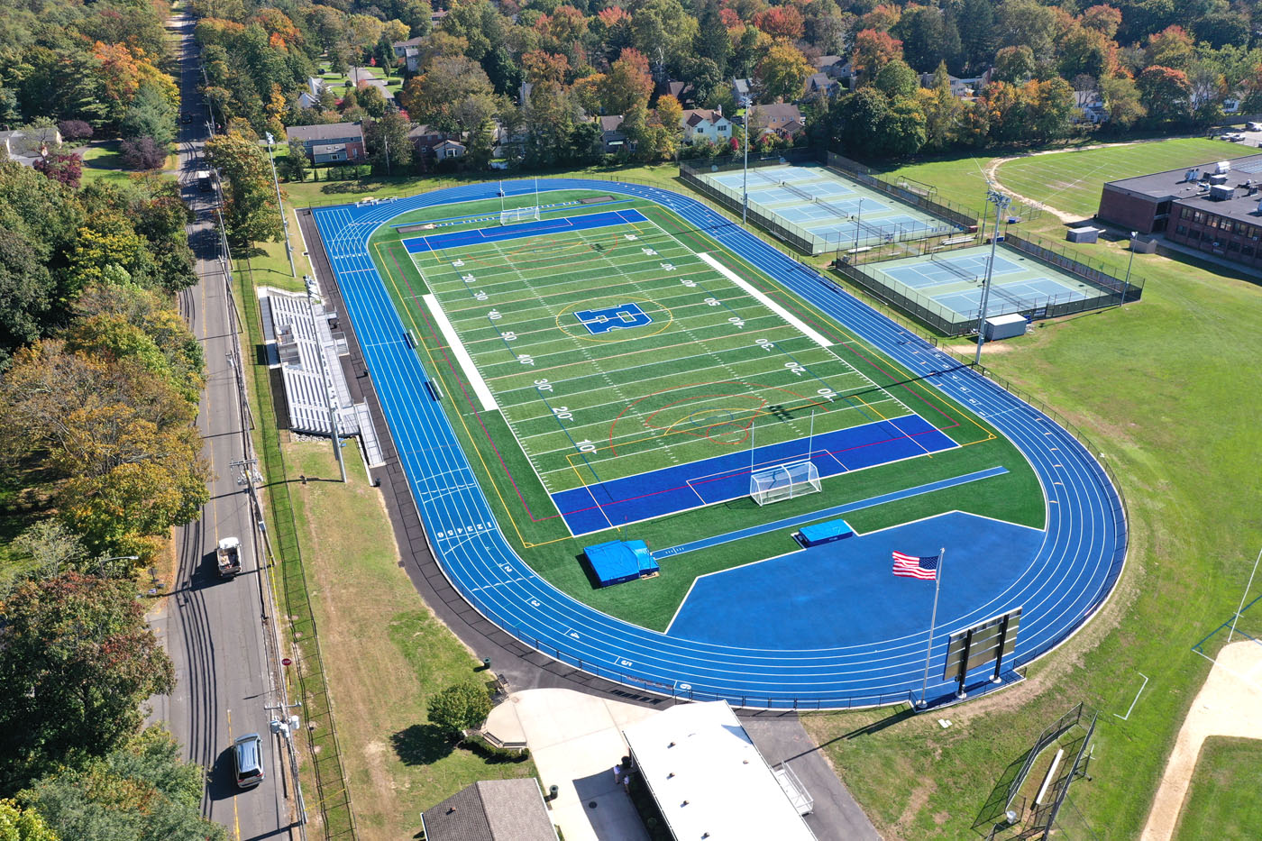 Construction Finished at Roslyn High School Athletic Field and Running